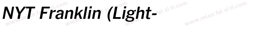 NYT Franklin (Light字体转换